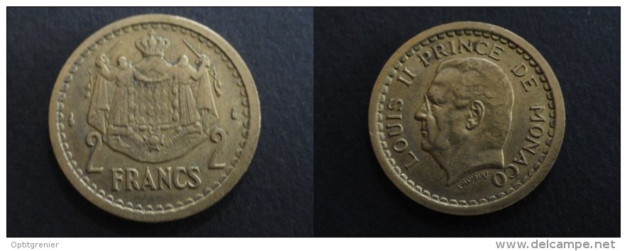 1943 - 2 FRANCS MONACO - 1960-2001 Nouveaux Francs
