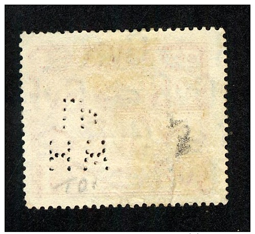 GB 1924 British Empire Exhibition With Perfin Stamp Damaged (C578) - Perfins