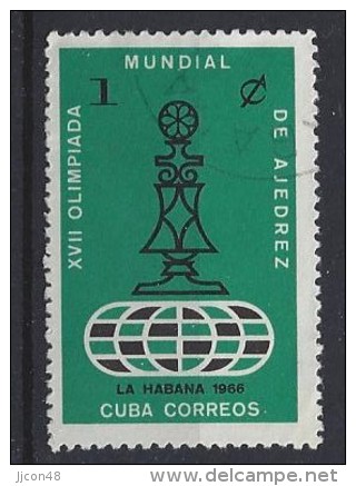 Cuba  1966   Chess Olympiad  (o)  1c - Gebraucht