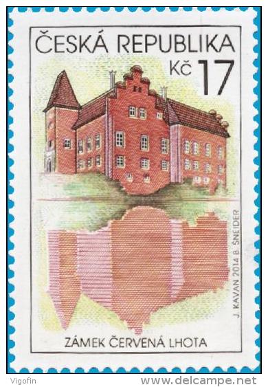 CZ 2014-804 BEAUTIES CHERVENA LHOTA, CZECH REPUBLIK, 1 X 1v, MNH - Unused Stamps