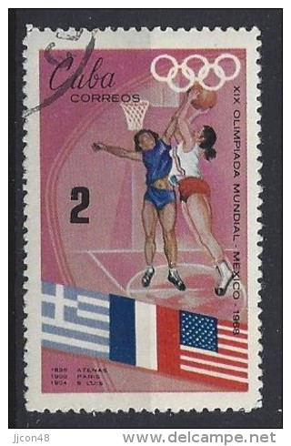 Cuba  1968  Olympic Games, Mexico  (o)  2c - Usati