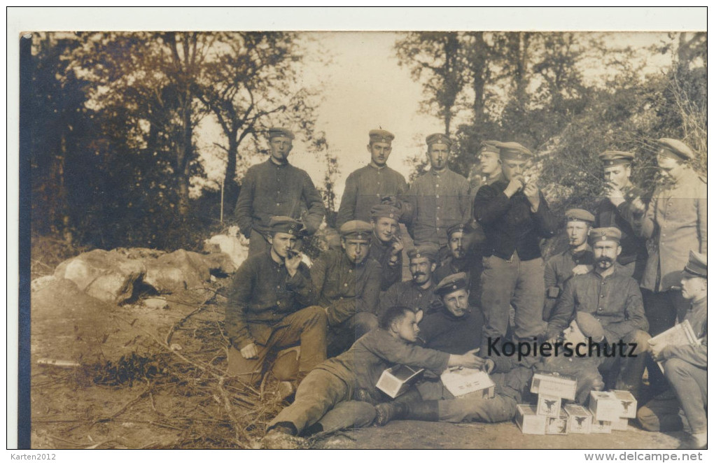 Fotokarte, Zigarren Sind Angekommen - Guerre 1914-18