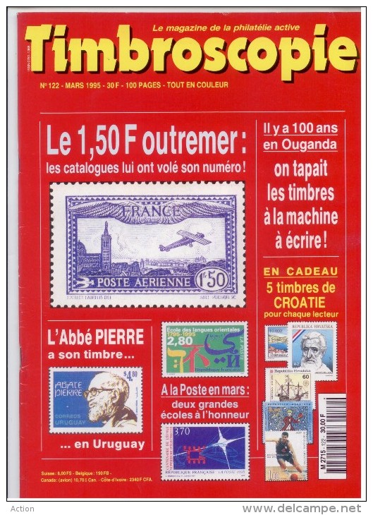 Timbroscopie N°122  ( Mars 1995 ) - Français (àpd. 1941)