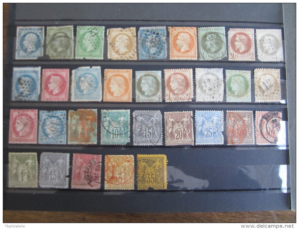 VEND LOT DE TIMBRES CLASSIQUES DE FRANCE !!! (a) - Colecciones Completas