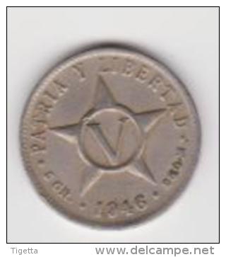 CUBA  5 CENTAVOS    ANNO 1946 - Cuba