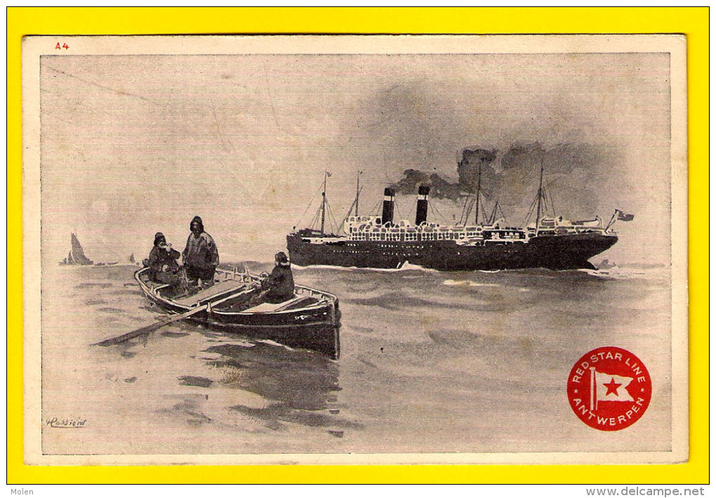 RED STAR LINE 1912 ANTWERPEN NEW-YORK CITY Ocean Liner Steamer Navire CASSIERS H Schip Bateau Boat Ship ANTWERP 3900 - Steamers