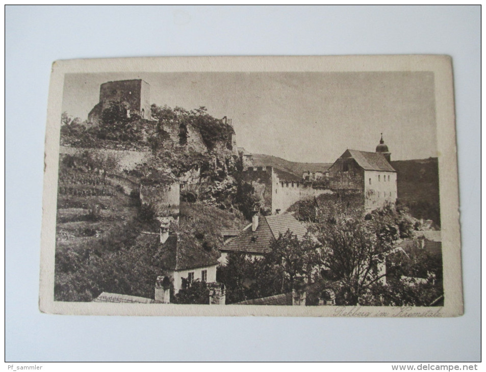 AK 1921 Österreich. Rehberg Im Kiemstale. Ruine. Nr. 211 Kunstverlag Johann Saska, Krems - Raabs An Der Thaya