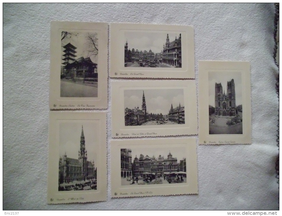 LOT DE 6 CARTES...BRUXELLES...HOTEL DE VILLE..GRAND-PLACE...ETC... - Lots, Séries, Collections