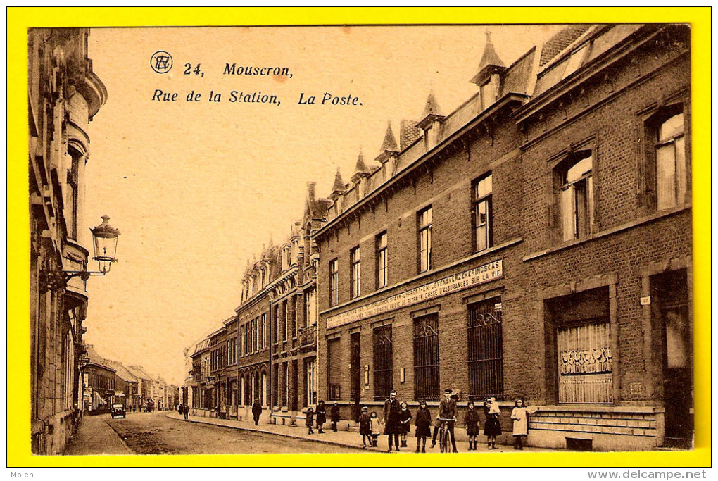 LA POSTE - RUE DE LA STATION  =  MOUSCRON MOESKROEN – TOP QUALITY – Animation Post Postes A483 - Mouscron - Möskrön