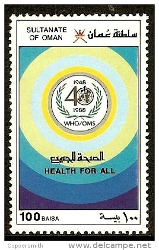 (049) Oman (sultanate)  WHO / Health / Gesundheit / Sante / 1988  ** / Mnh  Michel 327 - Oman