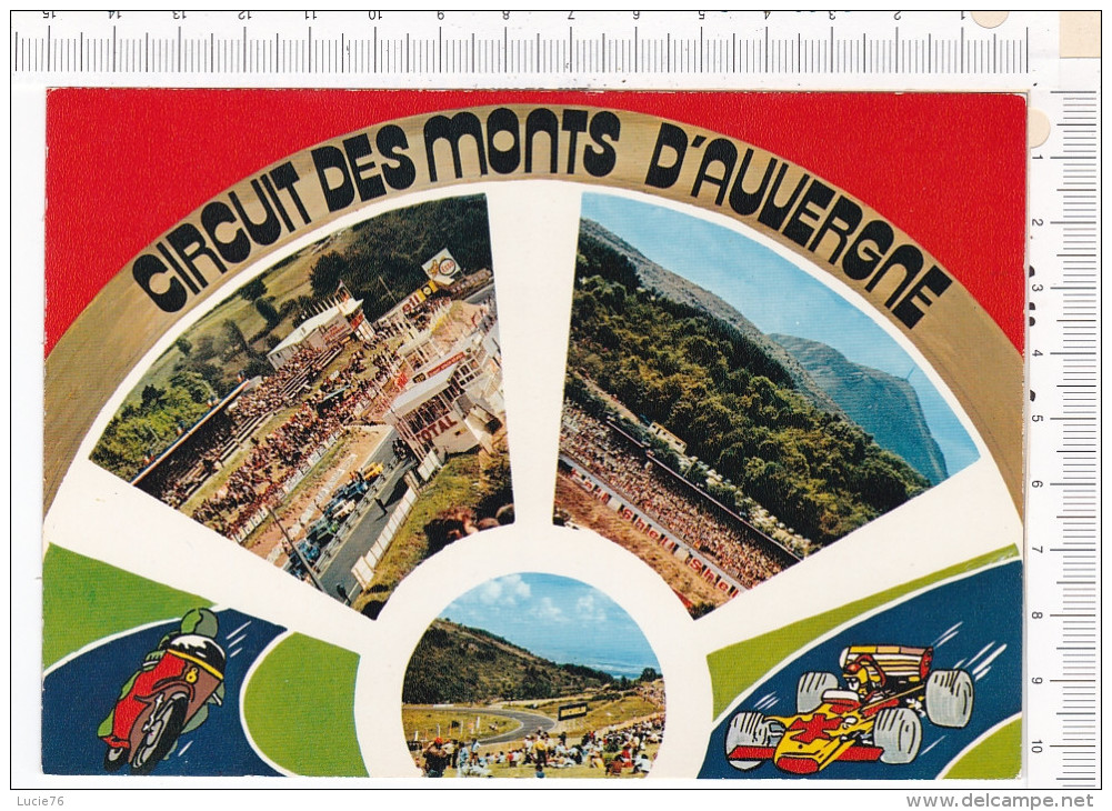 CIRCUIT  Des   MONTS   D  AUVERGNE  -   3  Vues  -   Illustrations   -   L Un Des Plus Beaux Du Monde - Grand Prix / F1