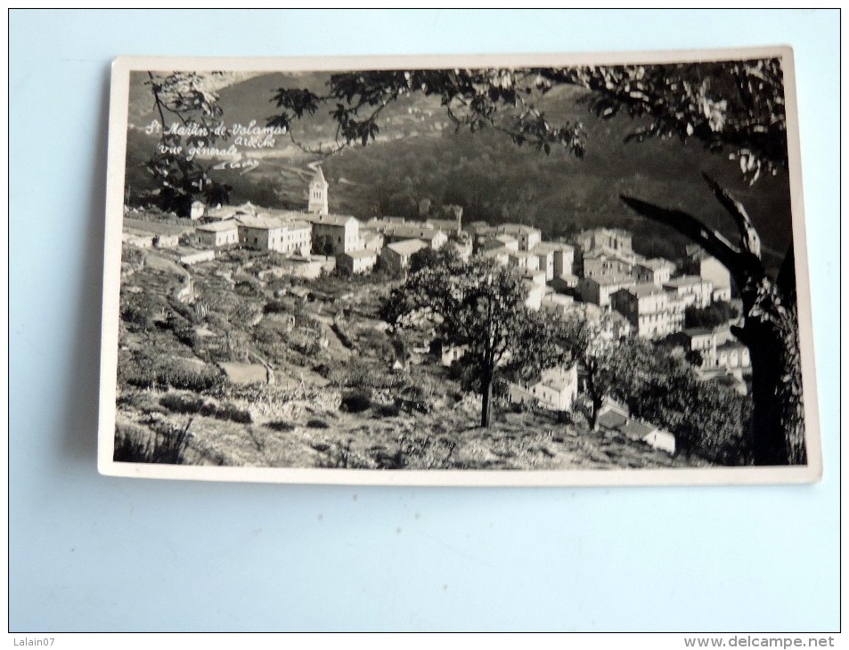 Carte Postale Ancienne : SAINT-MARTIN DE VALAMAS : Vue Générale - Saint Martin De Valamas