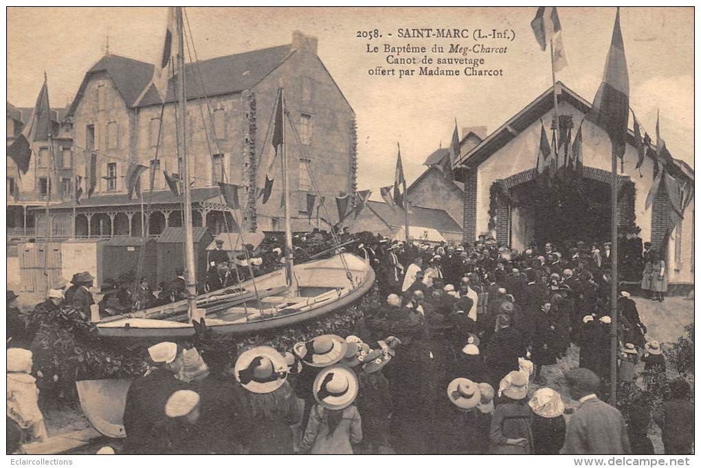 St Marc Sur Mer     44    Baptême Du Meg-Charcot Canot De Sauvetage  Offert Par Madame Charcot - Sonstige & Ohne Zuordnung