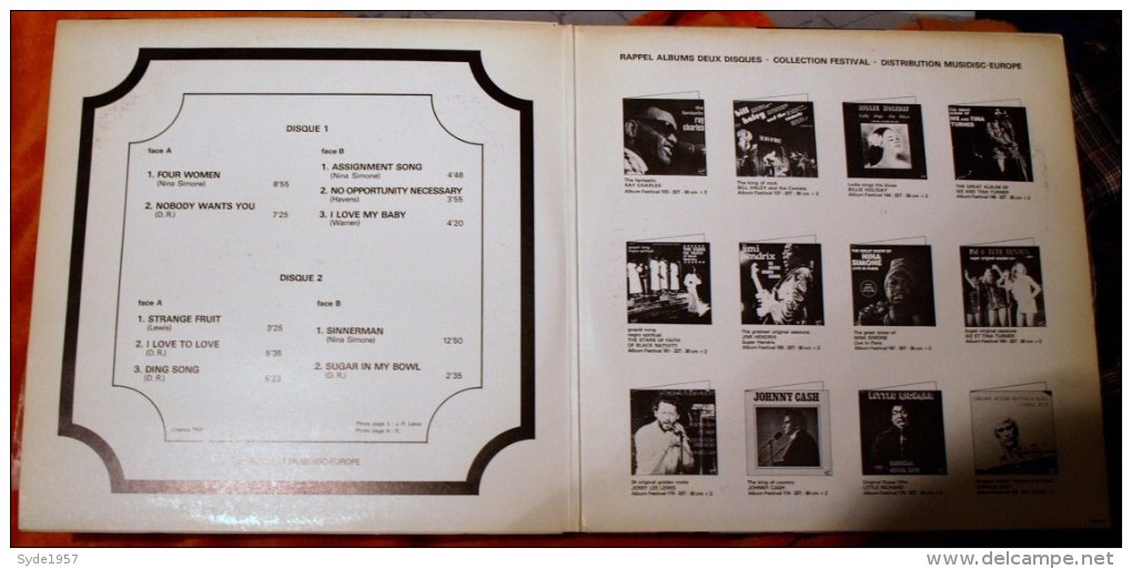 Nina Simone A Portrait Of Nina Simone- Album 2 Disues Festival 100.190 Et 100.191 Album Festival 189 - Jazz