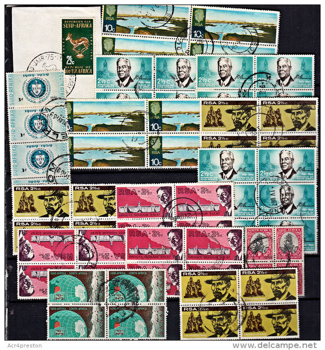 auc001 SOUTH AFRICA, 5500+ used stamps