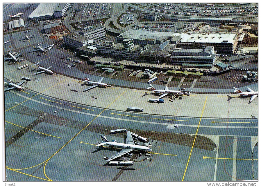 AK FLUGWESEN AERODROME AIRPORT ZÜRICH   ALTE POSTKARTE 1971 - Aerodromes