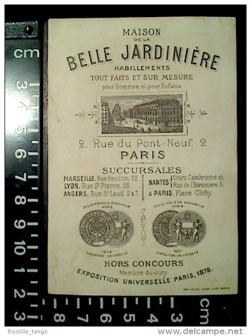 CHROMO Maison De La Belle Jardinière OEUF Pâques ANGE ANGELOT Oisillons  Lith. Vallet Minot 1878 - Au Bon Marché