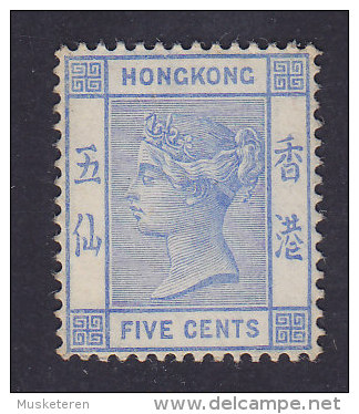 Hong Kong 1882 Mi. 36a   5 C. Queen Königin Victoria MNG* (2 Scans) - Nuevos