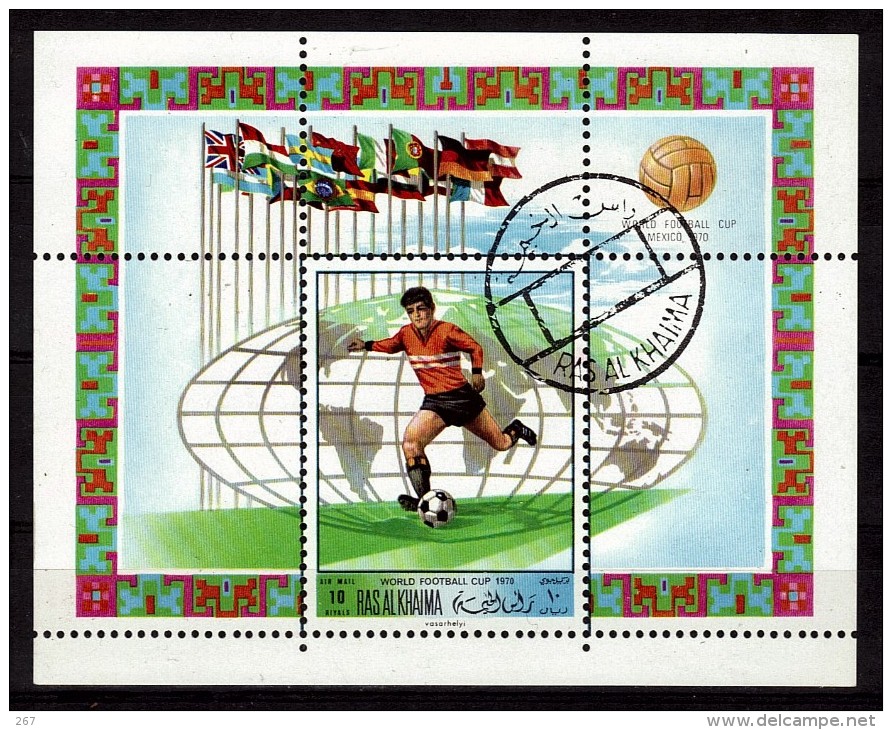 RAS AL KHAIMA   BF ( 1970)   Oblitere    Football  Soccer Fussball - 1970 – Mexico