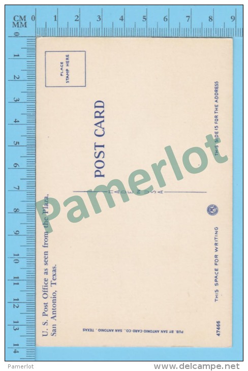 US-Texas ( San. Antonio Post Office CPSM Linen Postcard ) Recto/Verso - San Antonio