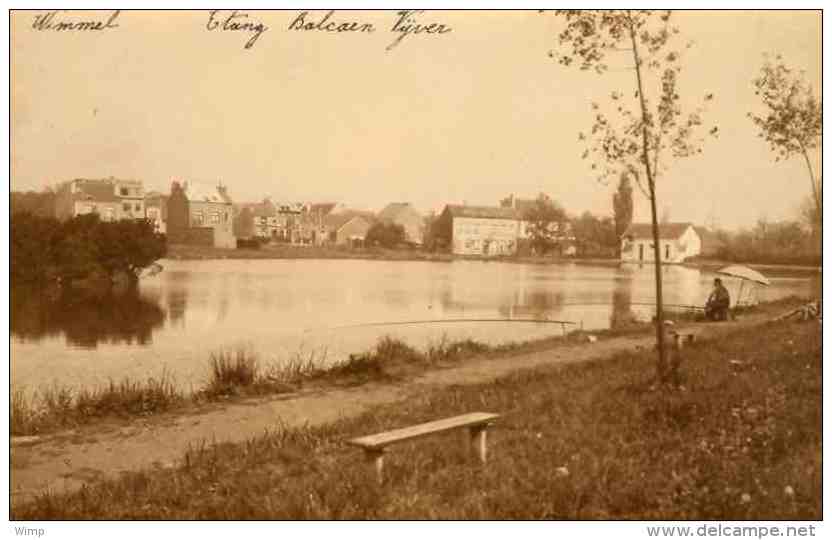 Wemmel - Fotokaart "Etang Balcaen Vijver" Carte Photo + Photo 9*6.5cm - Wemmel