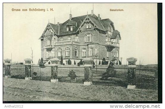 Gruss Aus Schönberg Holstein Sanatorium Um 1910 - Schoenberg