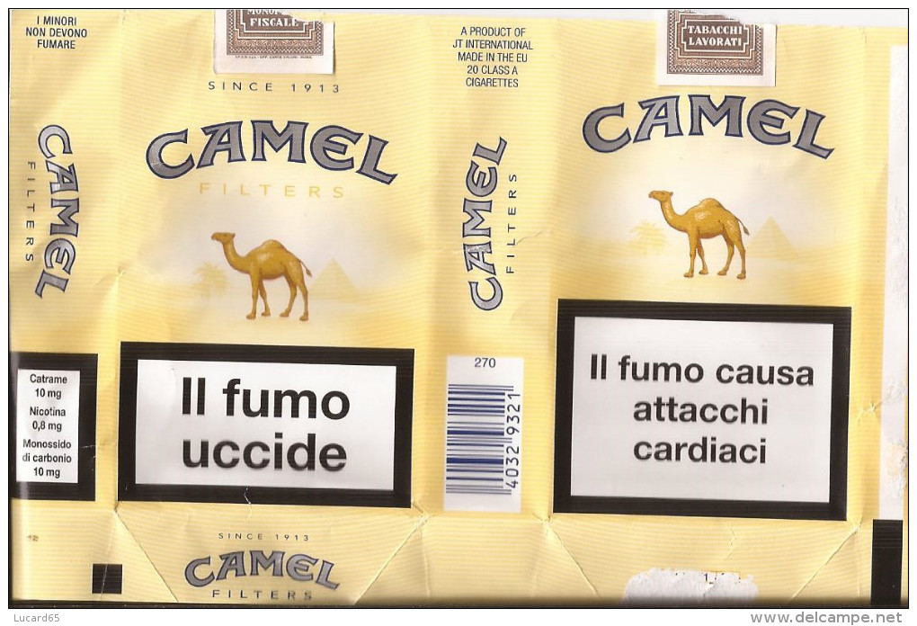 TABACCO - CAMEL COLLECTORS -  CAMEL  - EMPTY SOFT PACK ITALY - - Empty Tobacco Boxes