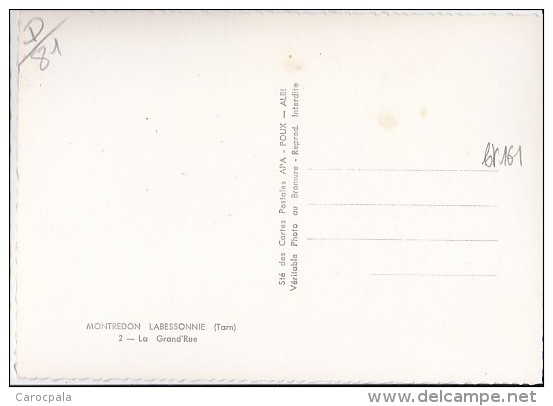 Carte 1950 MONTREDON LABESSONNIE / LA GRANDE RUE - Montredon Labessonie