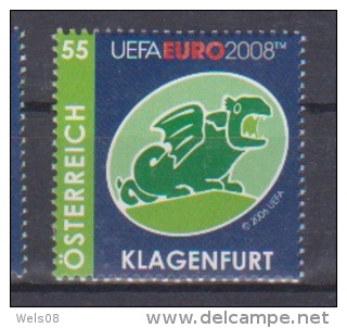 Österreich 2008:  "Uefa Austragungsorte Aus Block-Klagenfurt" Postfrisch - Nuovi