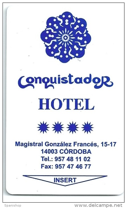 Llave Card Karte Clef Hotelkarte Keycard  HOTEL CONQUISTADOR - Hotel Labels