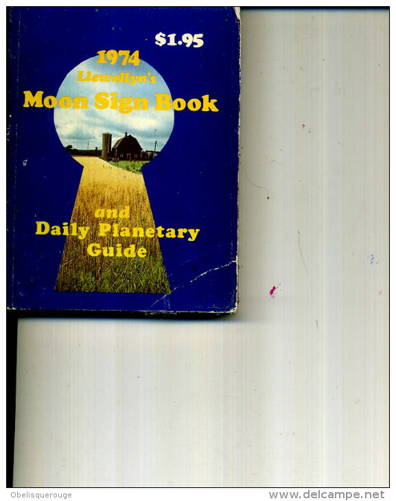 1974 LLEWELLYN S MOON SIGN NOOK AND DAILY PLANERARY GUIDE - Culture