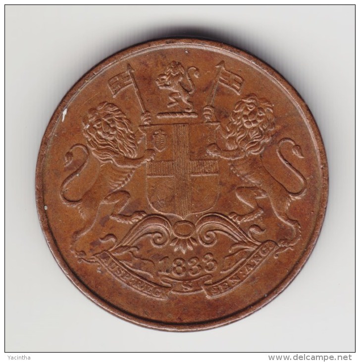 @Y@    British India   1/4 Anna 1833    XF  (2821) - Inde