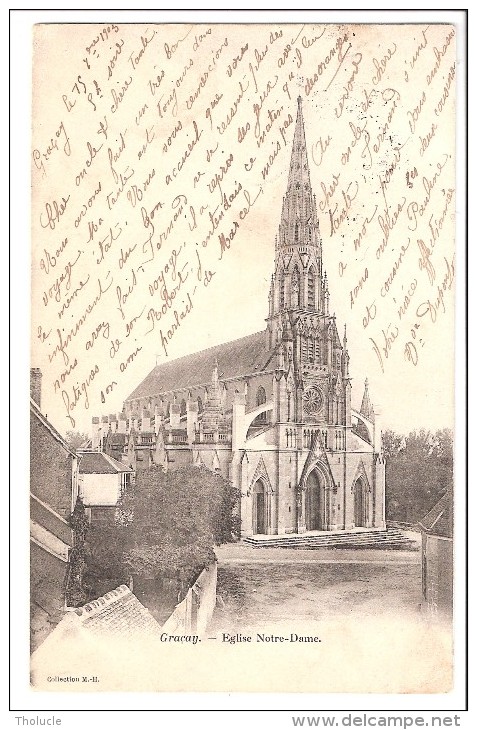 Graçay (Vierzon-Cher)-1903-Eglise Notre-Dame-Précurseur-Collection M.-H. - Graçay