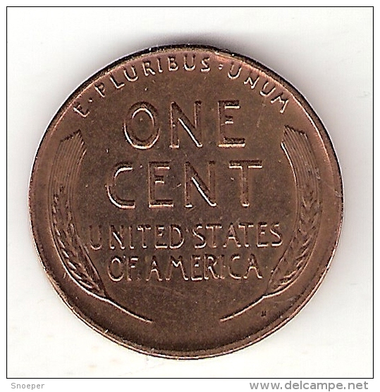 Usa 1 Cent 1944 D  Km A132  XF+  !!!!! Look !!! - 1909-1958: Lincoln, Wheat Ears Reverse