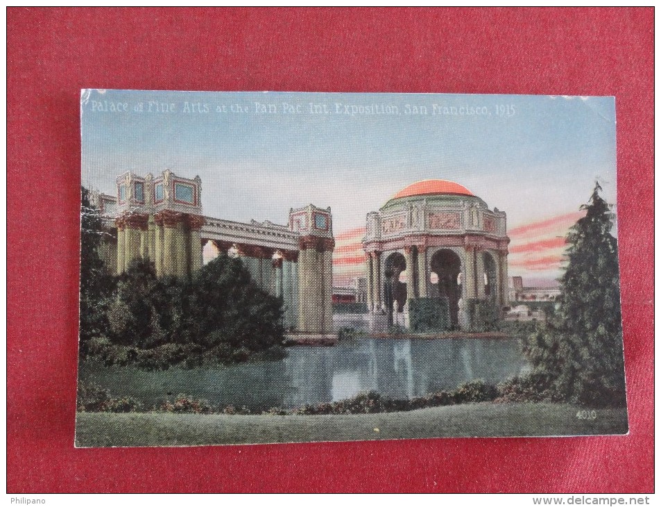 Exhibitions Pan Pacific   1915  Palace Of Fine Arts San Francisco Reference 1687 - Ausstellungen