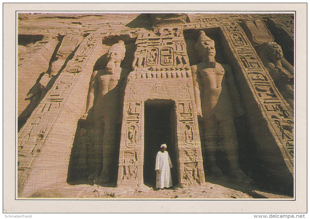 CPA - AK Egypte Abu Simbel Le Temple De Nefertari Assouan Assuan Ägypten Egypt - Temples D'Abou Simbel