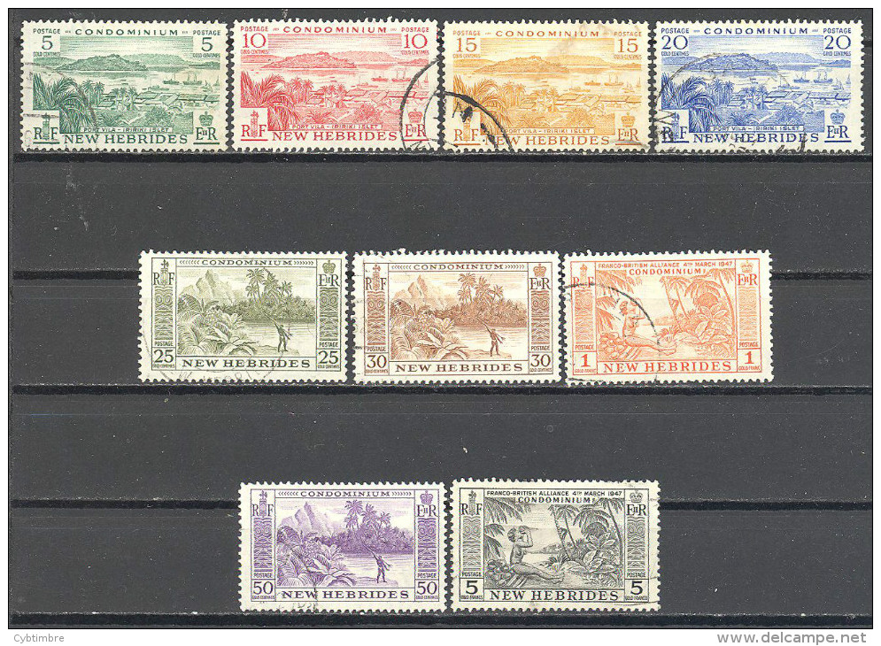 Nouvelles Hébrides: 9 Valeurs De La Serie Yvert N° 186/96° - Used Stamps