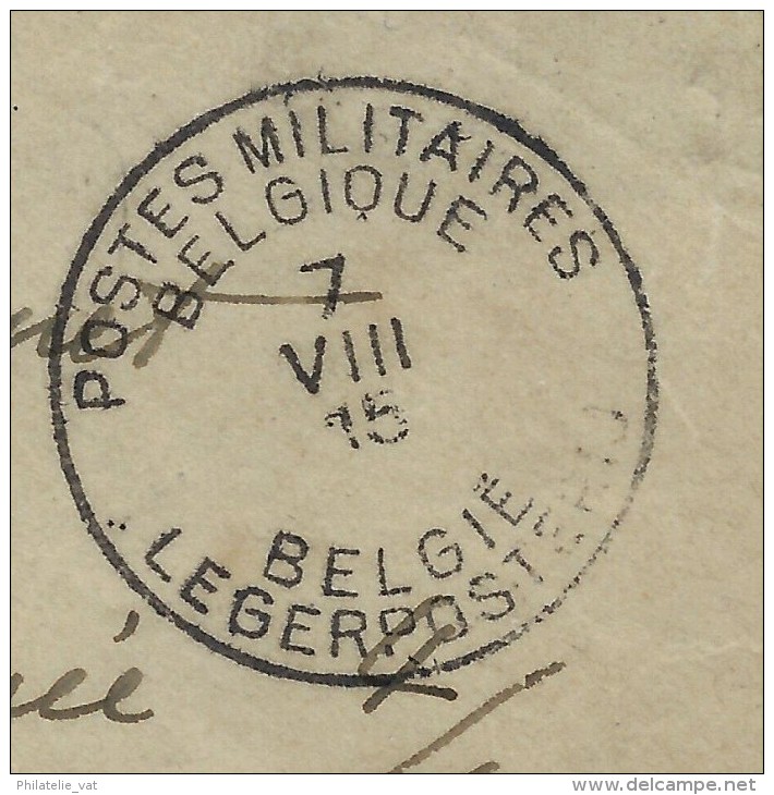 BELGIQUE -LETTRE D UN TELEGRAPHISTE POUR UN PRISONNIER AU CAMP DE ZEIST EN HOLLANDE   AVEC CENSURE 1915 A VOIR - Covers & Documents