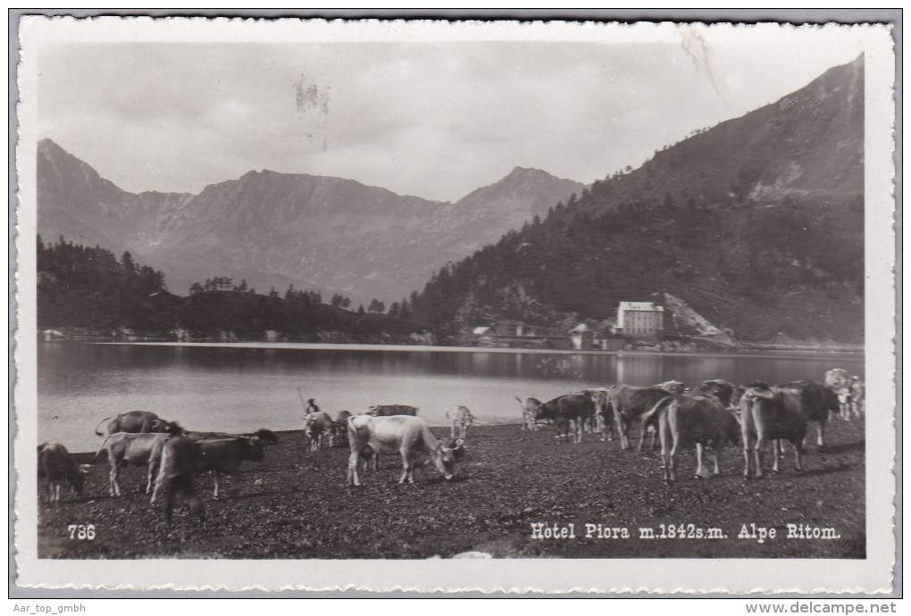 Heimat URI GÖSCHENEN 1930-06-14 Bahnstationsstempel Auf AK - Railway