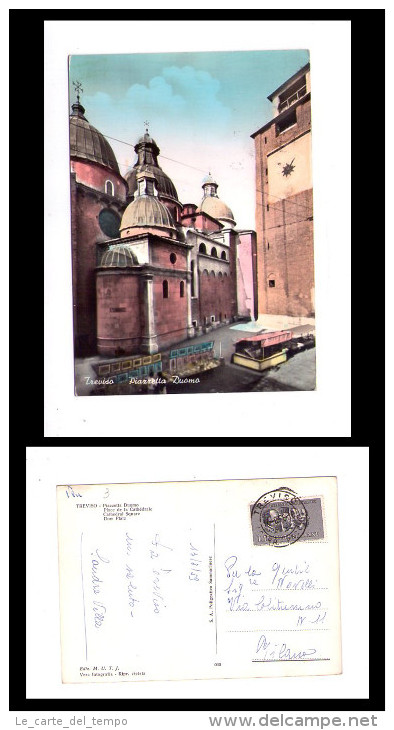 Cartolina/postcard TREVISO - Piazzetta Duomo. 1959 - Treviso