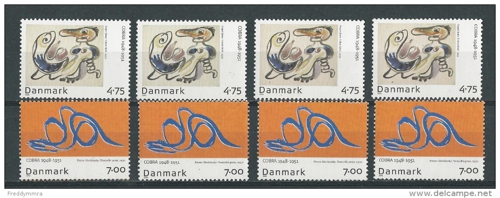 Danemark: 1451 Et 1453 **  (4x) - Nuevos