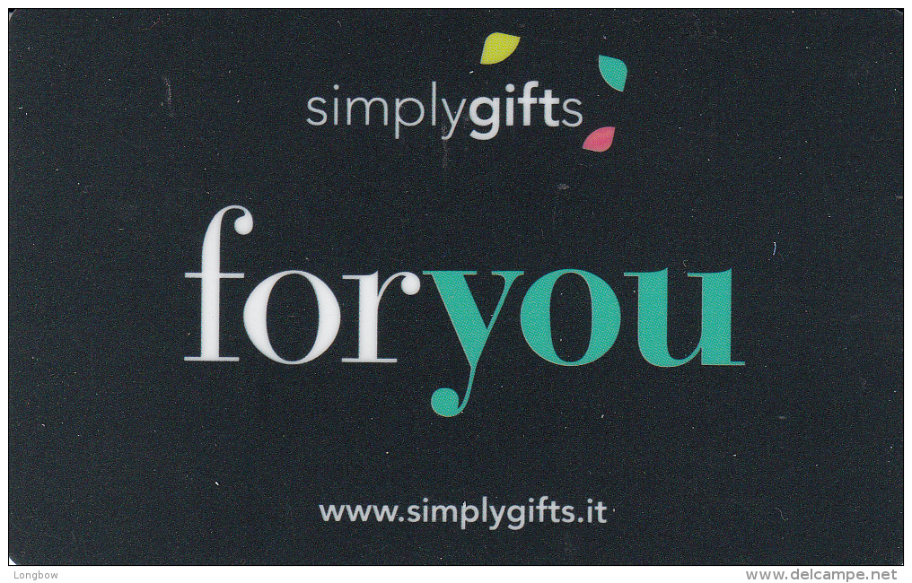 Gift Card Italy SimplyGifts - ForYou Green - Side B Green - - Gift Cards