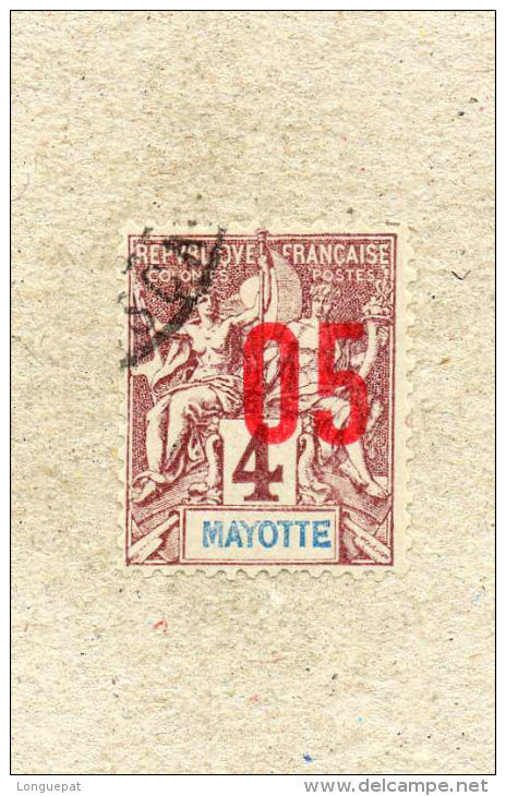 MAYOTTE : Allégories - "MAYOTTE"  En Bleu Dans Le Cartouche.- Surchargé Nouvelle Valeur. - Oblitérés