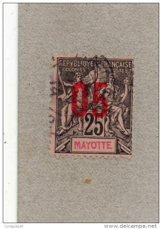 MAYOTTE : Allégories - "MAYOTTE"  En Rouge Dans Le Cartouche.- Surchargé Nouvelle Valeur. - Used Stamps