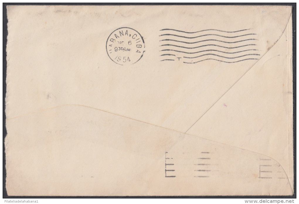 1954-H-18 US. 1954. SOBRE CON TASA POR COBRAR. POSTAGE DUE. NEW YORK. US. 1954. - Briefe U. Dokumente