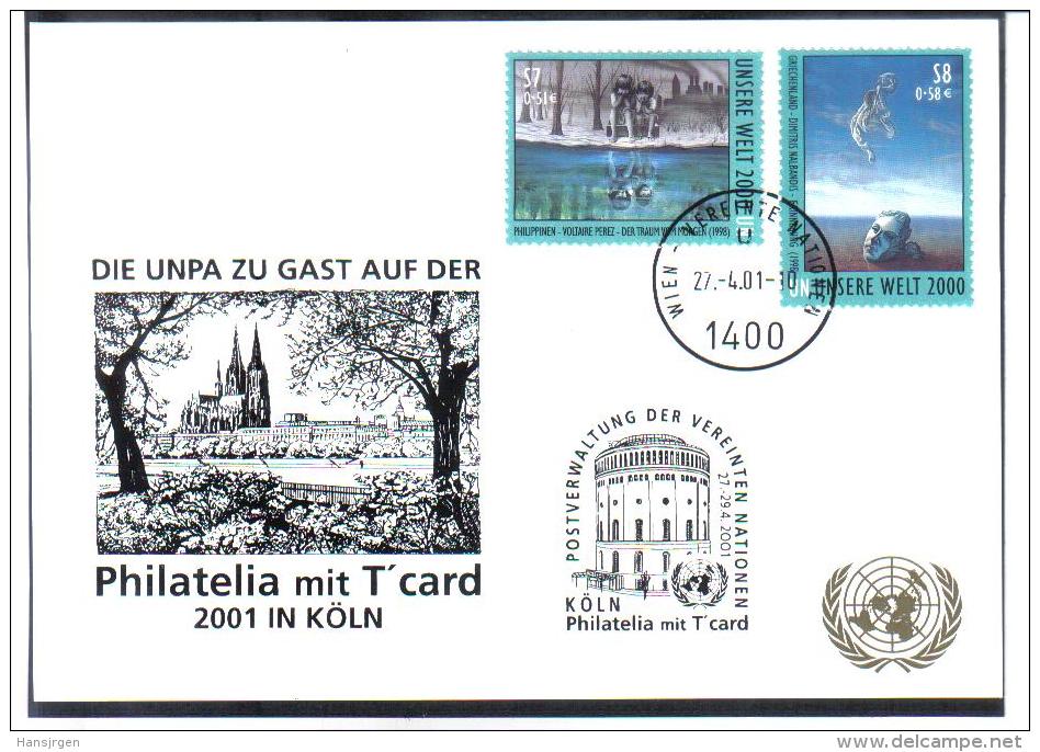 RTY08  UNO WIEN 2000  MICHL 307/08  WEISSE KARTE - White Cards - Sonstige & Ohne Zuordnung