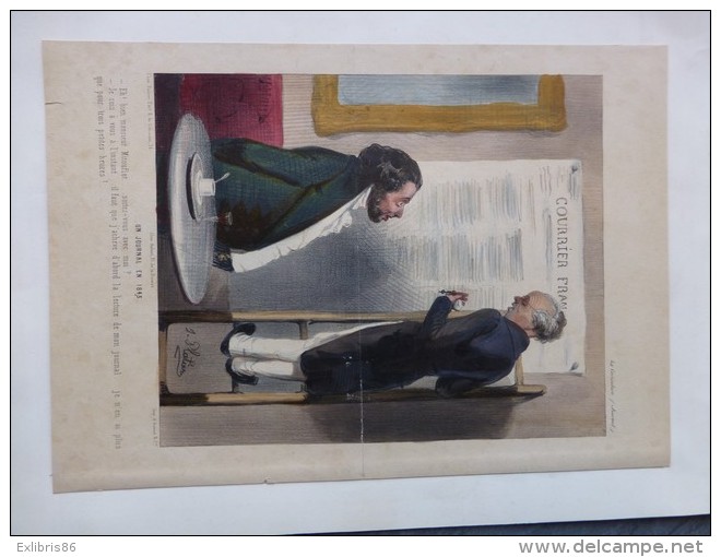 Un JOURNAL En 1843,  TB LITHO Couleur  ; Ref 448 - Estampes & Gravures