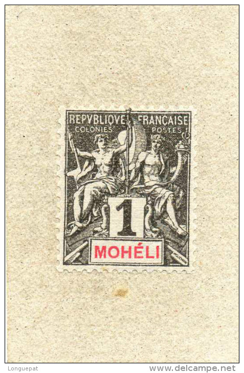 MOHELI : Allégories - "MOHELI"  En Rouge Dans Le Cartouche.- - Neufs