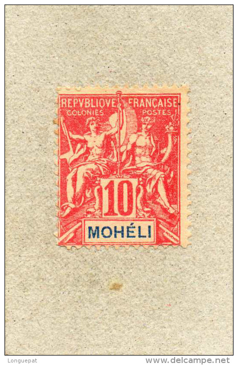 MOHELI : Allégories - "MOHELI"  En Bleu Dans Le Cartouche.- - Ungebraucht