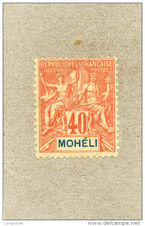MOHELI : Allégories - "MOHELI"  En Bleu Dans Le Cartouche.- - Unused Stamps